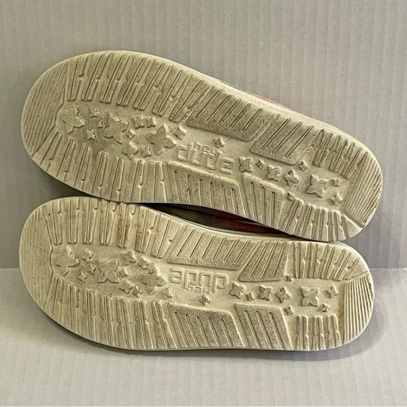 Hey Dude Wendy Youth Boho Mandala Tie Dye Shoes Pink Blue Kids Girls Sz K12 - Picture 6 of 7